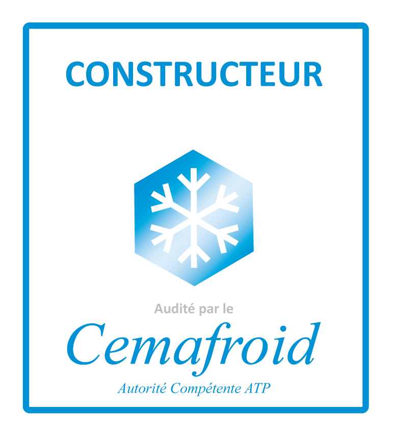 Logo constructeur habilité par l'autorité compétente ATP pour la construction des engins de transport sous température dirigée