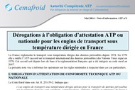 Drogation rglementation transport frigorifique