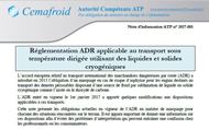 Note information ADR transport frigorifique cryogénique