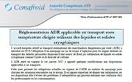 Note information ADR transport frigorifique cryognique